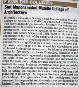 Webinar-on-Fire-Safety-in-Buildings | SMMCA Nagpur |