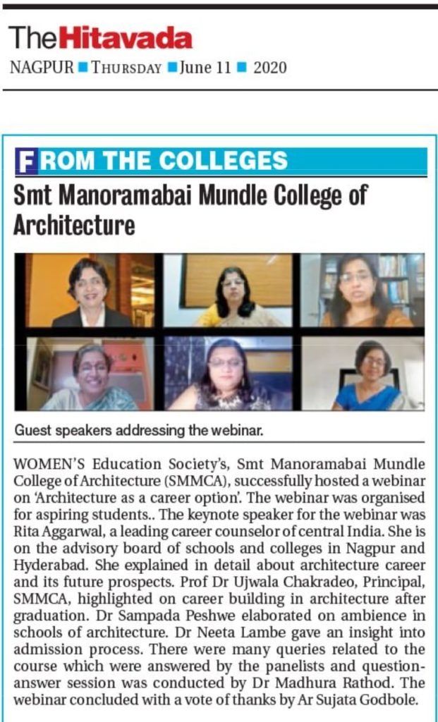 SMMCA Guest Speakers Addressing the webinar | SMMCA Nagpur